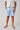 Fleece gingham Bermuda shorts