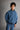 boy in quilted cotton blue sweatshirt 